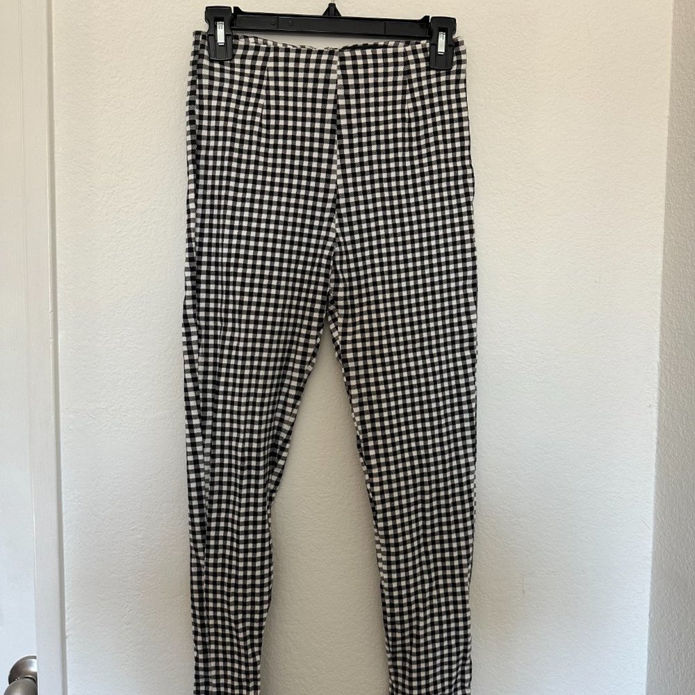 Lulus, Black and White Gingham Women's Pants - Picture 3 of 3